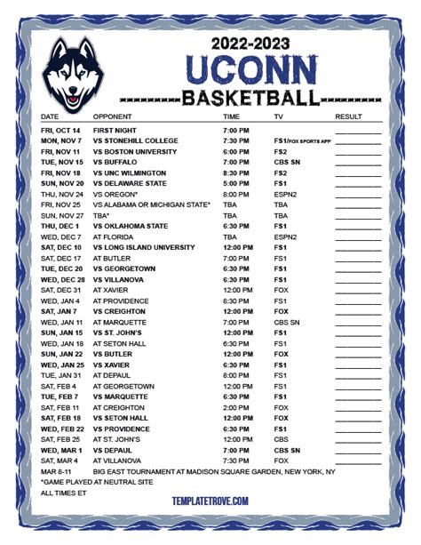 2023-24 Michigan Tech Huskies Basketball Schedule Released