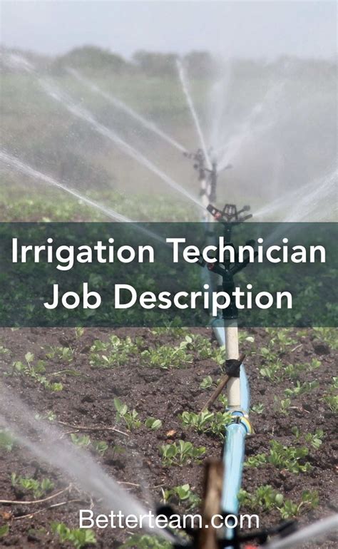 5 Key Irrigation Tech Job Description Essentials