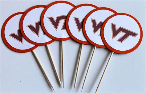 5 Virginia Tech Cupcake Toppers Ideas