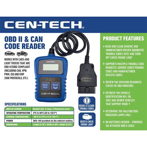 5 Ways To Use Cen-Tech Obd Ii Code Reader