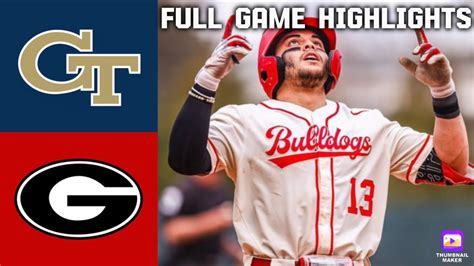 7 Things To Know Uga Vs Ga Tech Baseball