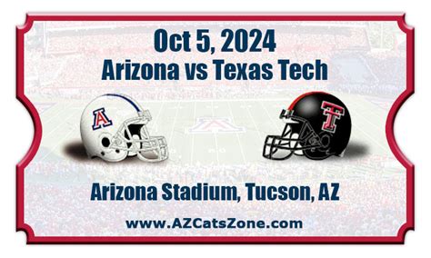 Arizona Vs Texas Tech Red Raiders Football Matchup