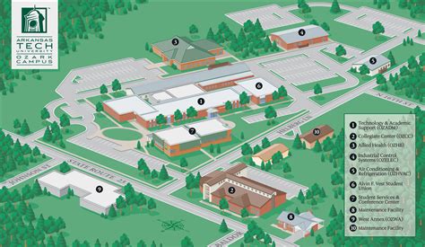 Arkansas Tech University Campus Map And Guide