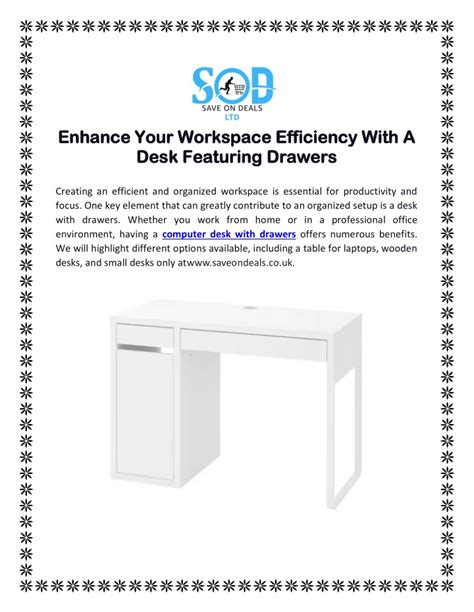 C-Tech Drawers: Enhancing Workspace Efficiency