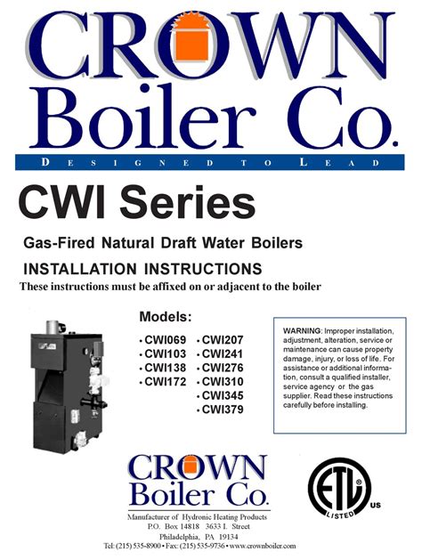 Crown Boiler Technical Support And Troubleshooting Guide