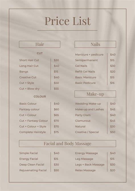 Delta Tech Cosmetology Salon Price List Revealed