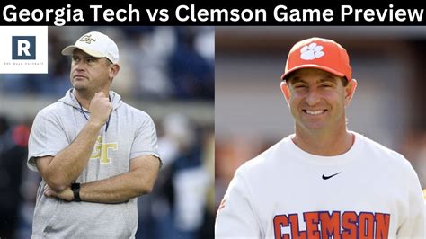 Georgia Tech Vs Clemson Football Game Prediction