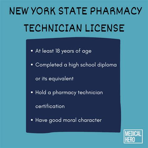 Get Your Nys Pharmacy Tech License Requirements