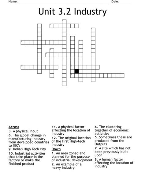 High-Tech Industry Crossword Puzzle Challenge