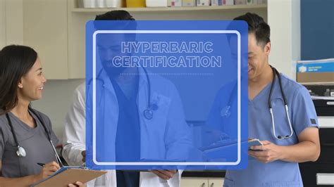 Hyperbaric Chamber Tech Training Certification