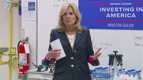 Jill Biden Visits Forsyth Tech For Community College Initiative