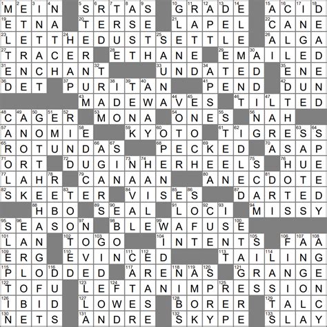 La Times Crossword Magazine Spread Insight