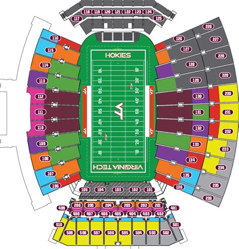 Lane Stadium Seating Chart For Va Tech Football