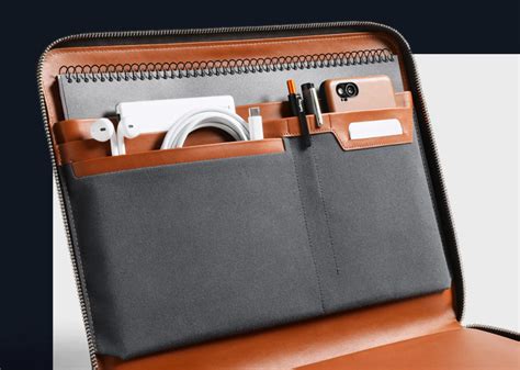 Leather Tech Folio For Modern Professionals On The Go