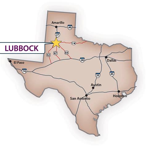 Lubbock Texas Distance From Major Us Cities