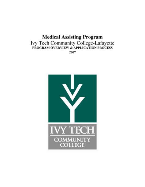 Medical Assisting Program At Ivy Tech Community College