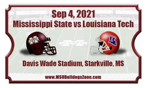 Miss State Bulldogs Vs La Tech Bulldogs Football Preview