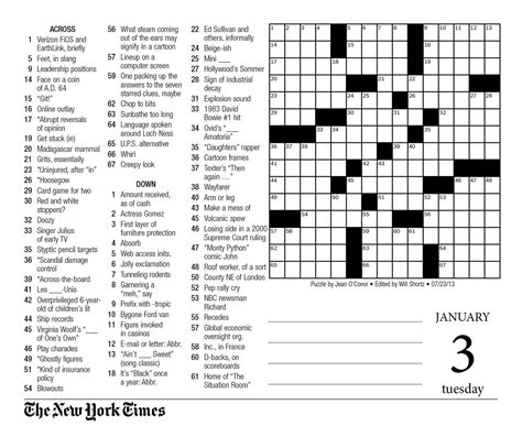 Nyt Crossword Innovator Guide