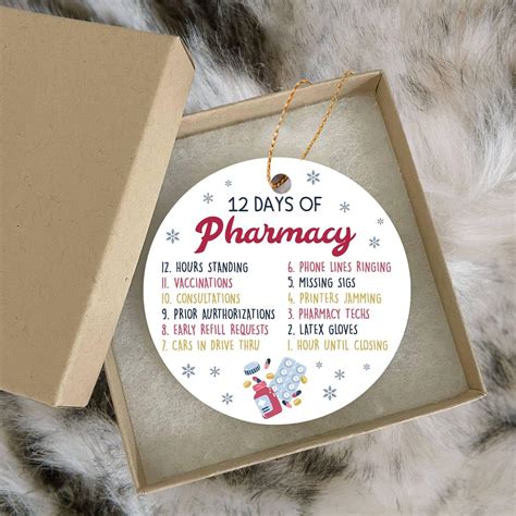 Pharmacy Tech Ornament Gift Ideas For Professionals