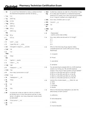 Pharmacy Tech Practice Exam Quizlet Review