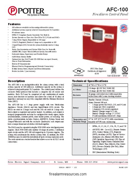 Potter Fire Alarm Technical Support And Troubleshooting