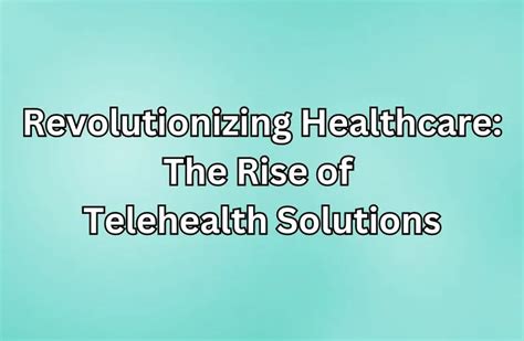 Revolutionizing Healthcare: The Rise Of Allergy Tech Solutions