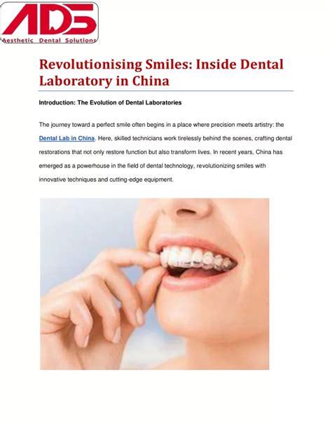 Revolutionizing Smiles: Hi Tech Dental Lab Solutions