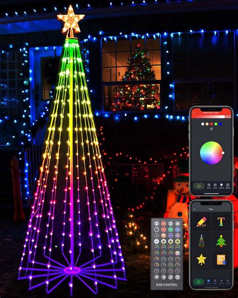 Smart Lighting Tree Controlled By Led Remote