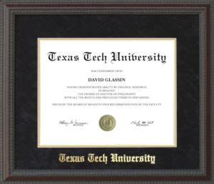 Texas Tech Diploma Frame: Showcase Your Red Raider Pride