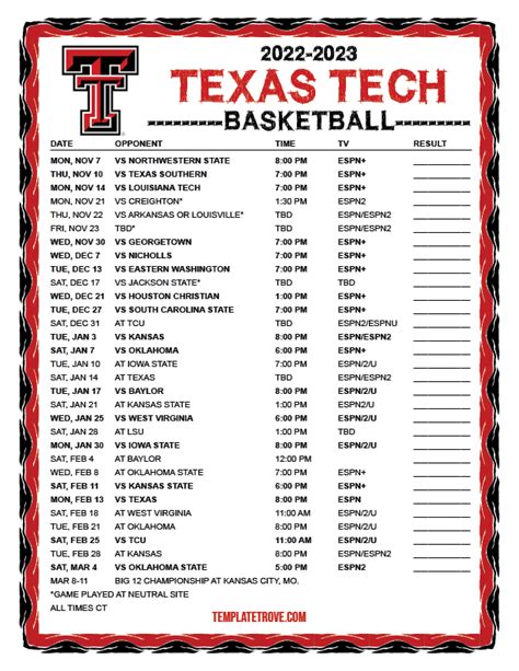 Texas Tech Mens Tennis Schedule And Results