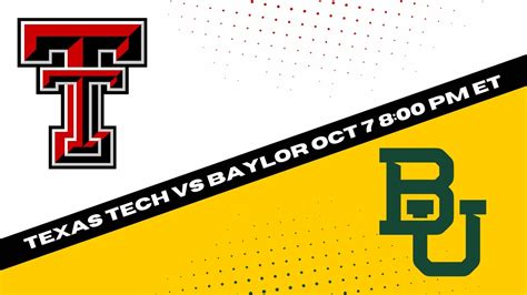 Texas Tech Vs Baylor Football Tickets