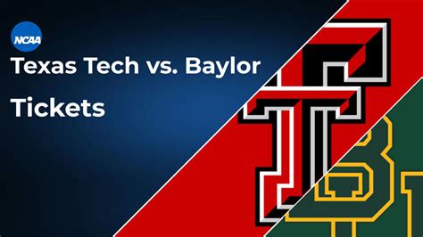 Texas Tech Vs Baylor Football Tickets: Buy Now