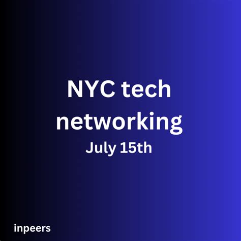 Top 10 Nyc Tech Networking Events To Attend