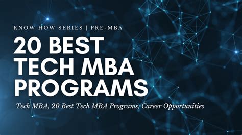 Top Tech Mba: Boosting Your Career In Tech