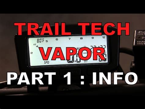 Trail Tech Vapor Manual Guide