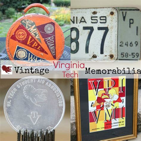 Vintage Virginia Tech Memorabilia And Nostalgia