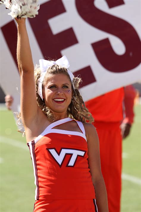 Virginia Tech Cheerleader: Spirit Of The Hokies