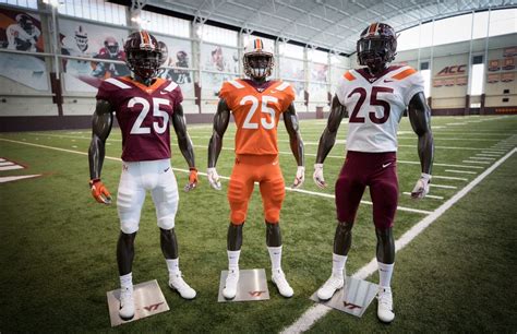 Virginia Tech Football Uniforms Evolution