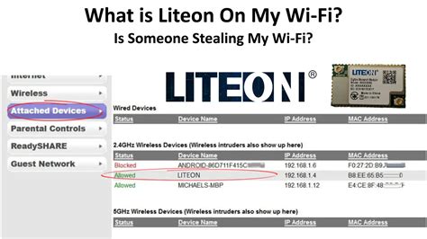 What Is Liteon Tech Corp On My Wifi