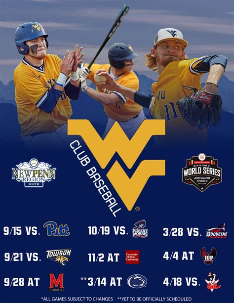 Wvu Tech Baseball Schedule 2023: Full Season Dates